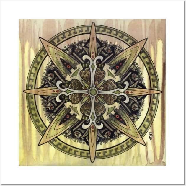 Bamboo Mandala Wall Art by Michael Gardner